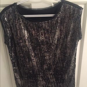 Loft sequined ss top